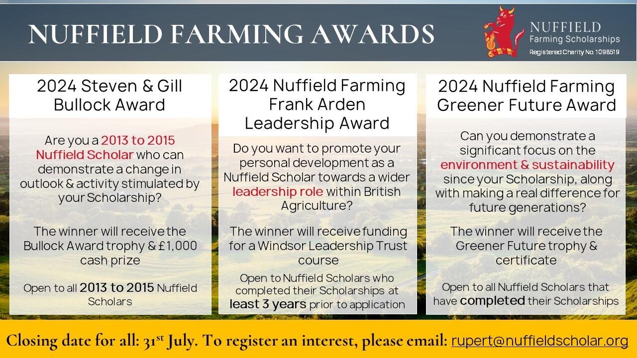 Newsletter Nuffield Awards Now Open Nuffield Farming Scholarships